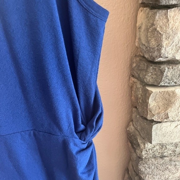 Ted Baker knot front royal blue jersey dress. Ted size 2 which is US size 6. - Picture 5 of 11